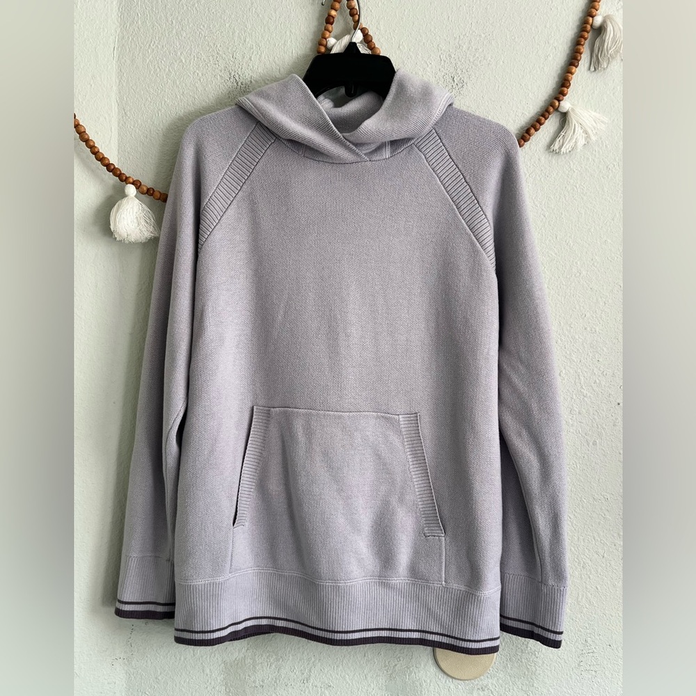 Lululemon Soothe Away Lilac Knit Hoodie